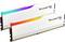 Zwei weiße RAM-Module mit RGB-Beleuchtung oben und 'Ripjaws 5' Aufschrift. Sie sind nebeneinander platziert.