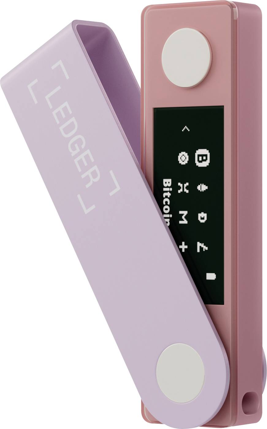 Ledger Nano X Hardware Wallet Pastell-Rosa Bluetooth®, USB-C®, USB-A 1 St. LNX-PST-PINK-ENDEPT