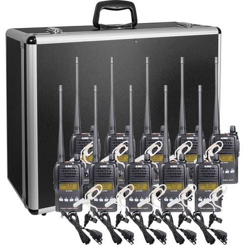 Alinco Team-Set DJ-A-446 KEP-24-AL 150107 PMR-Handfunkgerät 10er Set