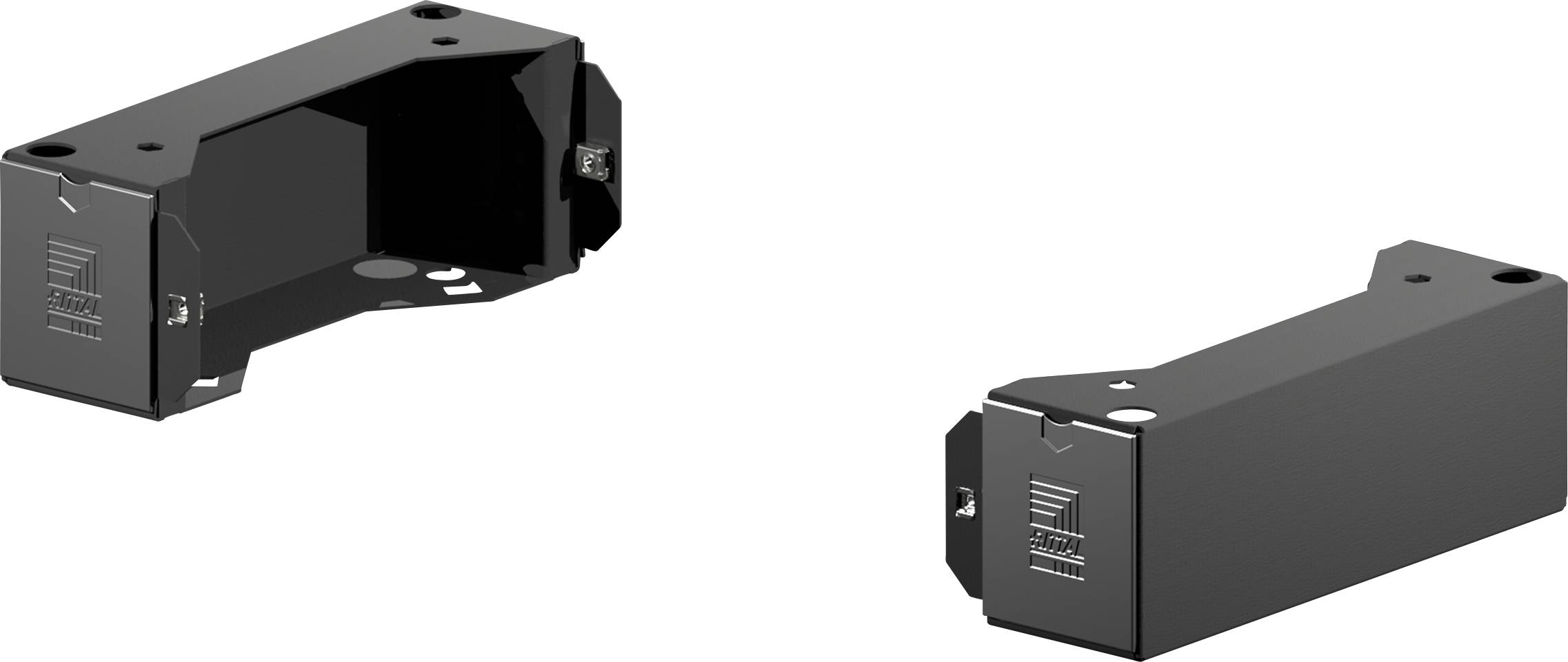 Rittal 2830310 Blende Stahlblech, Kunststoff Schwarz (RAL 9005) 2 St.