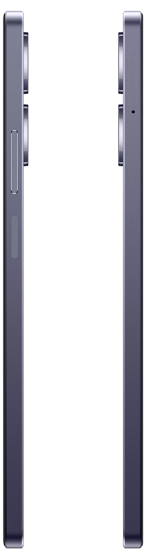 Seitliche Ansicht eines Smartphones mit zwei prominent herausstehenden Kameralinsen.