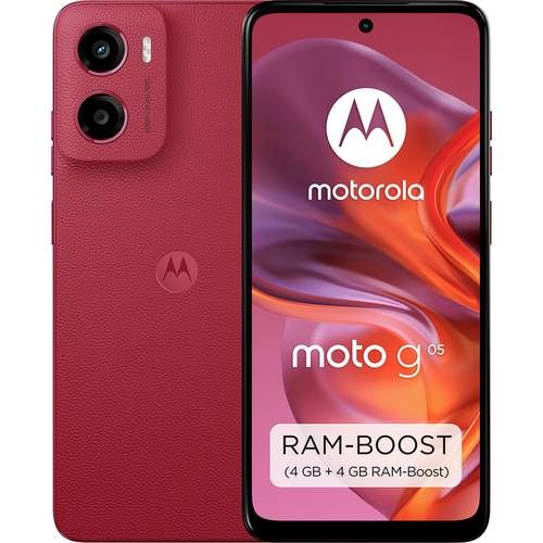 Motorola moto g05 Smartphone 64 GB 16.9 cm (6.67 Zoll) EEK A (A - G) Rot Android™ 15 Dual-SIM