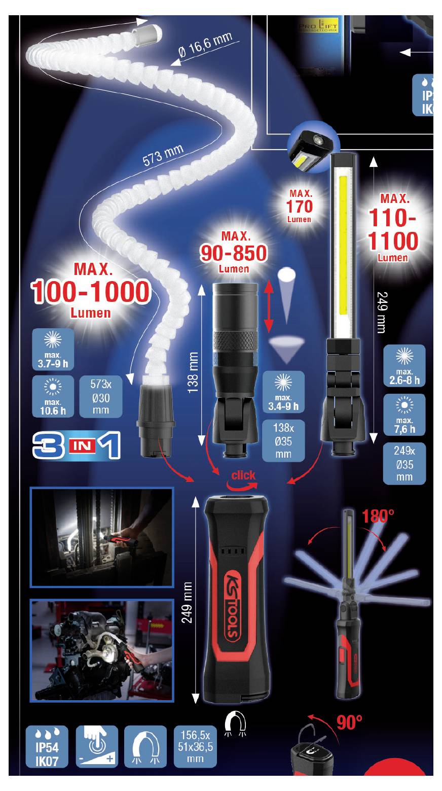 KS Tools 150.4600 LED Arbeitsleuchte