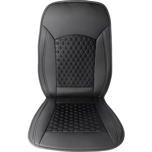 HP Autozubehör 19163 Sitzauflage Premium Sitzauflage Kunstleder Schwarz Fahrersitz, Beifahrersitz