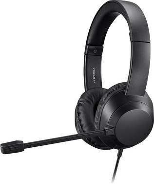 Adesso Xtream P7 AI Copilot Headset  On Ear Headset kabelgebunden Stereo schwarz-meliert  Headset Computer