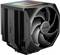 Schwarzer CPU-Kühler mit großem Lüfter, Markennamen 'be quiet!' und 'DARK ROCK ELITE' aufgedruckt.  Designed für leise Kühlung.