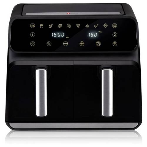 Alpina Switzerland 871125224012 Heißluft-Fritteuse 8 l 1700 W Antihaftbeschichtung, mit Display, Timerfunktion Schwarz