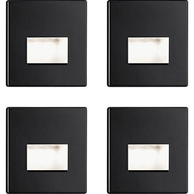Paulmann 41308 Edge LED-Wandeinbauleuchte 4er Set LED LED Schwarz (matt)-0