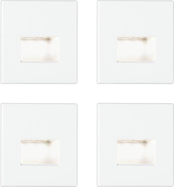 Paulmann 41309 41309 LED-Wandeinbauleuchte 4er Set  LED LED  Weiß (matt)