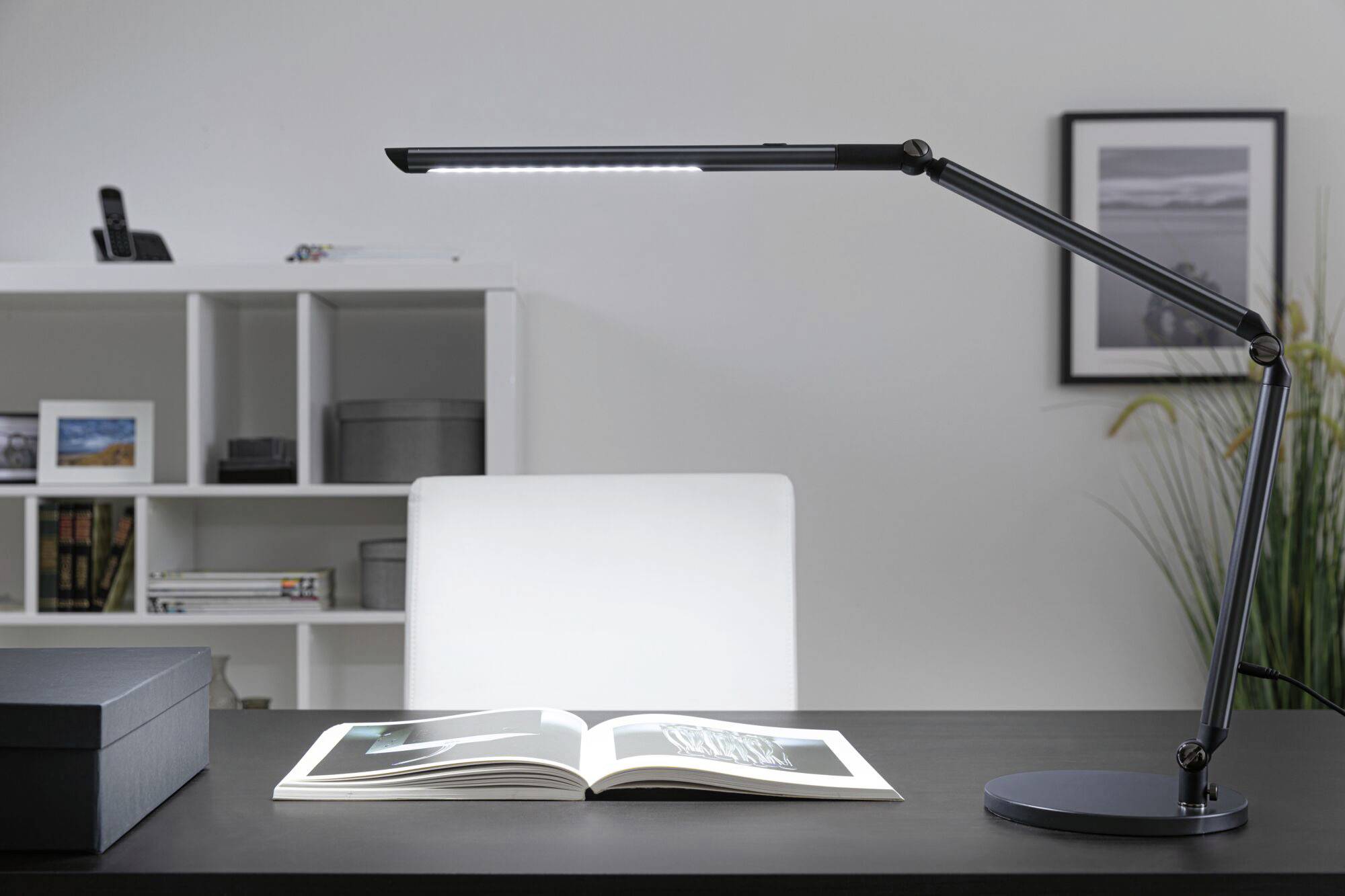 Paulmann FlexBar 41300 LED-Schreibtischleuchte LED LED fest eingebaut 10.6 W Anthrazit (metallic)-6