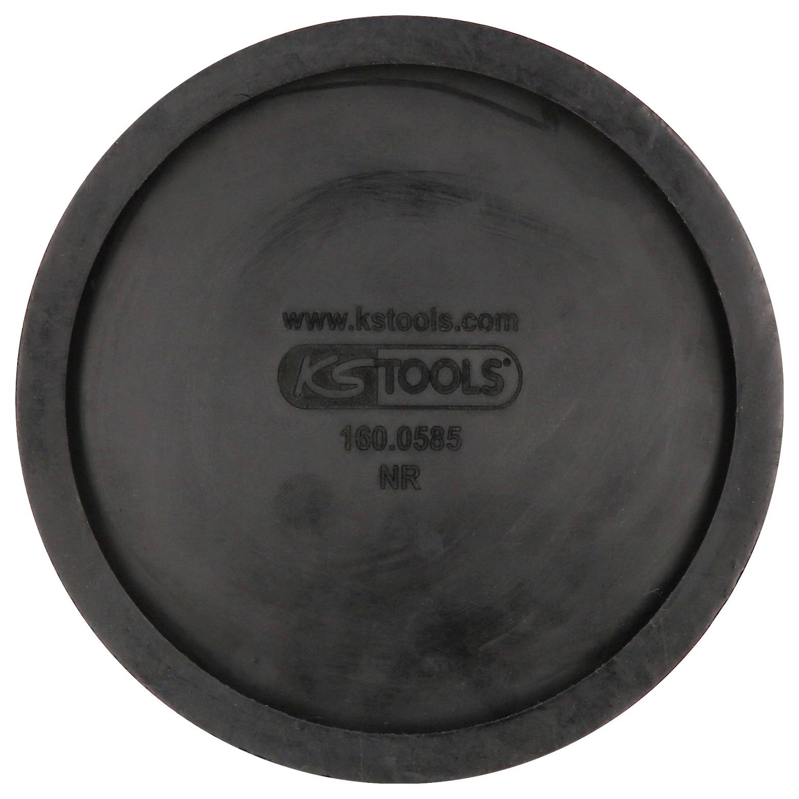 'KS Tools Gummischeibe, rund und schwarz, mit Aufschrift inklusive Artikelnummer 160.0555.'