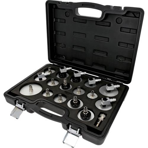 KS Tools 160.0815 Universal-Entlüfterstutzen-Adapter-Satz zur Bremsenentlüftung, 17-tlg