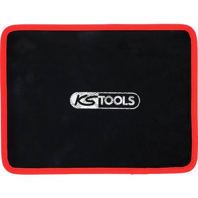 Eine schwarze Matte mit rotem Rand, in der Mitte das Logo 'KS Tools' in weißer Schrift.