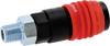 3in1 Universal-Druckluft-Sicherheitskupplung mit 1/4" AG KS Tools 999.9104