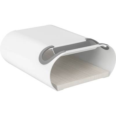 Elevar LBM-01 Fahrradwandhalter Anzahl Einstellplätze=1 Stahl, PVC, Silikon, MDF Weiß, Grau-0