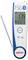 Digitales Thermometer mit Sonde, zeigt eine Temperatur von 17,4°C an, Bluetooth-fähig, geeignet für präzise Messungen.