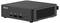Ein schwarzer Mini-PC mit ASUS-Logo und mehreren USB-Anschlüssen an der Vorderseite. Lüftungsschlitze befinden sich an der Seite.