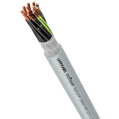 Ein graues Industriekabel mit mehreren Kupferdrähten und schwarzer Isolierung. Auf dem Kabel steht: 'LAPPKABEL STUTTGART ÖLFLEX'.