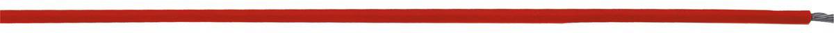 Ein horizontaler, roter Pinselstrich auf weißem Hintergrund.