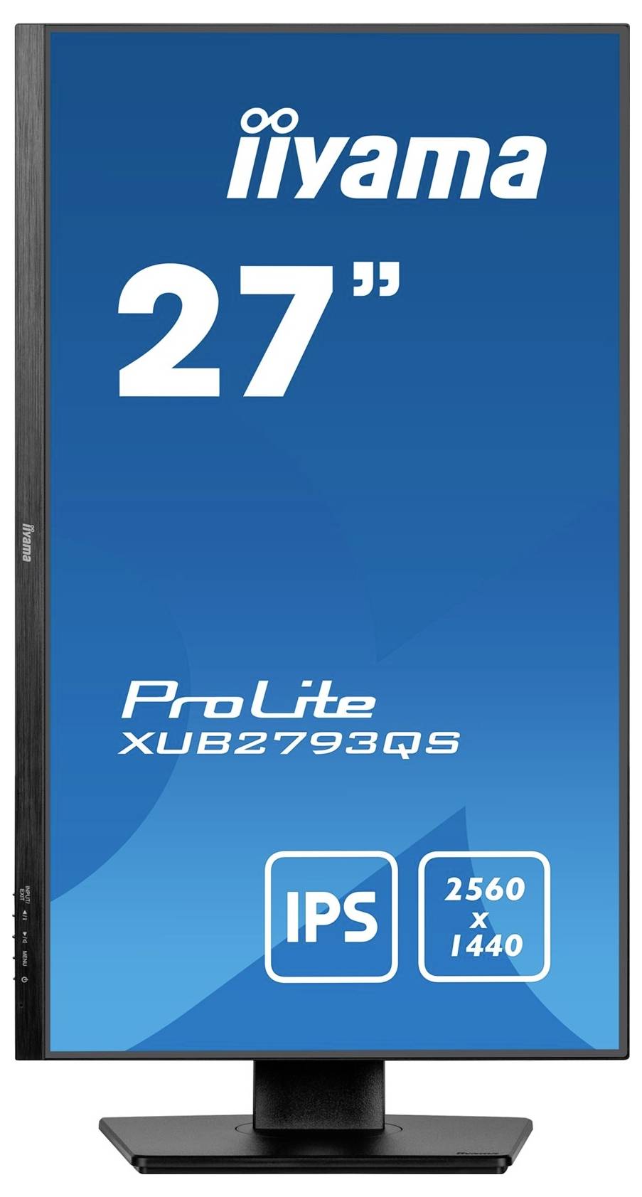 Ein Computerbildschirm von 'iiyama' mit einer Größe von 27 Zoll, Modell 'ProLite XUB2793QS', Auflösung 2560 x 1440, IPS-Panel.