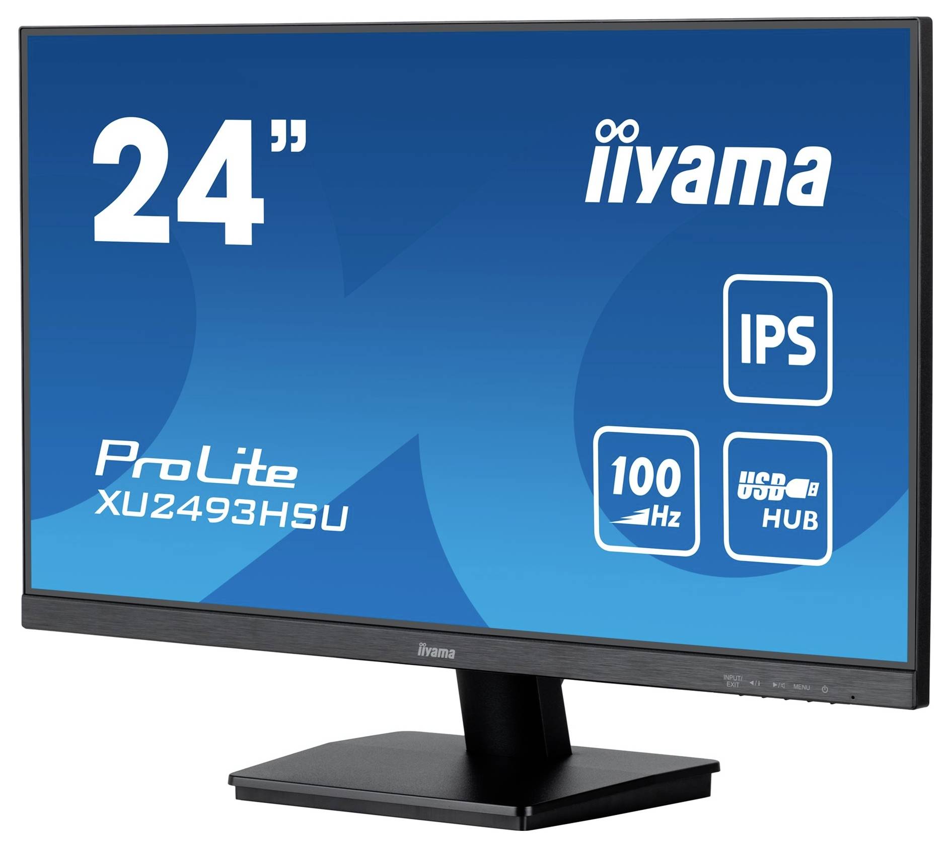 'Monitor iiyama ProLite XU2493HSU, 24 Zoll, IPS Panel, 100 Hz, USB-Hub.'