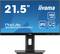 'Iiyama 21,5" Monitor, ProLite XUB2293HSU, 100 Hz, IPS, höhenverstellbar, ohne Rahmen.'
