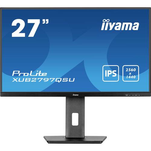 Thumbnail - Iiyama ProLite XUB2797QSU-B2 LED-Monitor EEK E (A - G) 68.6 cm (27 Zoll) 2560 x 1440 Pixel 16:9 1 ms HDMI®, DisplayPort,...