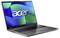 Ein schwarzer Laptop von Acer mit geöffnetem Bildschirm, auf dem das Acer-Logo vor einem blau-grünen Hintergrund zu sehen ist.