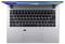 Obenansicht eines Laptops in geöffneter Position, Bildschirm zeigt Farben. Schwarze Tastatur mit Touchpad und Fingerabdrucksensor darunter.