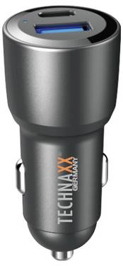 Technaxx Technaxx Dual KFZ-Ladegerät 60W TX-306 Belastbarkeit Strom max.=3 A   12/24 V