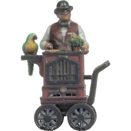 NOCH H0 Drehorgelspieler Bemalt, Stehend