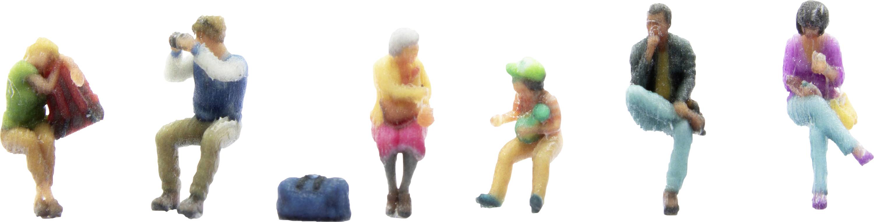 NOCH N Sitzende Fahrgäste Bemalt, Sitzend