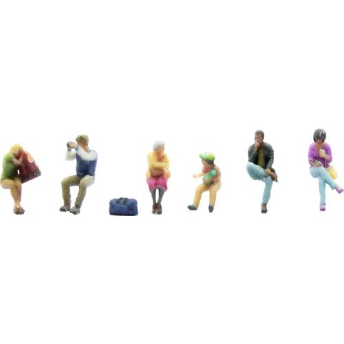 NOCH N Sitzende Fahrgäste Bemalt, Sitzend