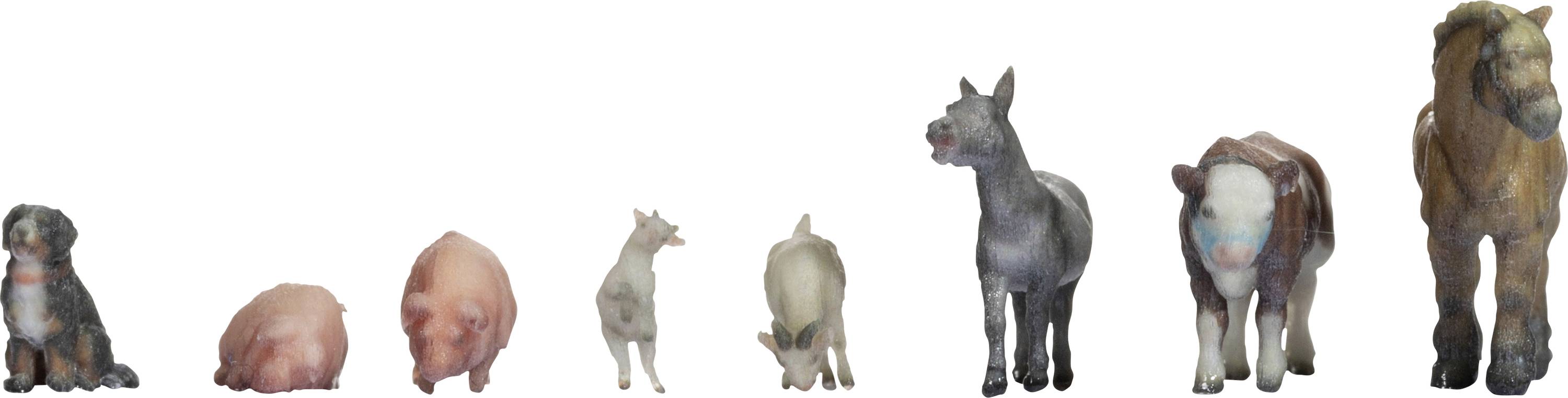 NOCH Z Tiere auf dem Bauernhof Bemalt, Sitzend, Stehend