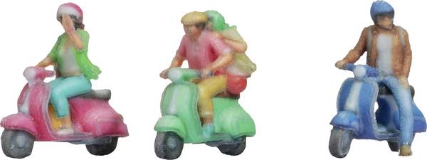 NOCH Z  Motorrollerfahrer Bemalt, Sitzend