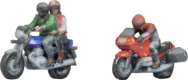 NOCH Z  Motorradfahrer Bemalt, Sitzend
