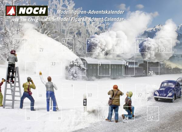 NOCH TT Figuren-Adventskalender 2025 Modellbahn Adventskalender Altersklasse ab 15 Jahre