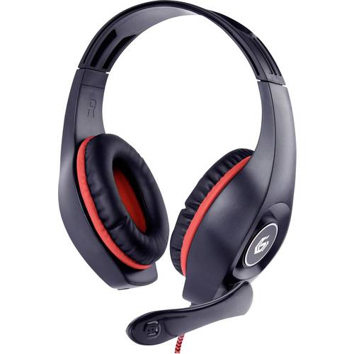 Thumbnail - Gembird GHS-05-R Gaming On Ear Headset kabelgebunden Stereo Schwarz, Rot Lautstärkeregelung