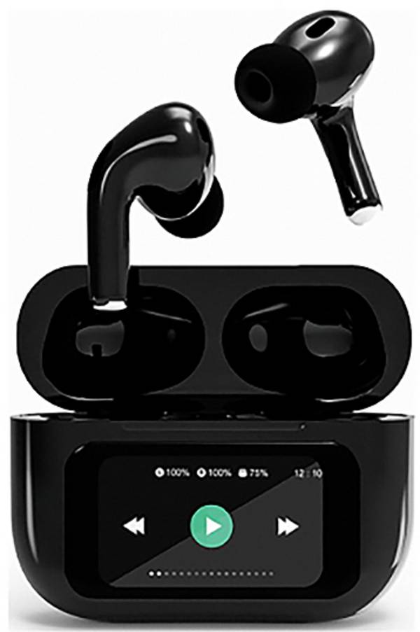 Gembird TWS-LCD-ANC-01-BK In-ear headphones Bluetooth stereo black HiFi