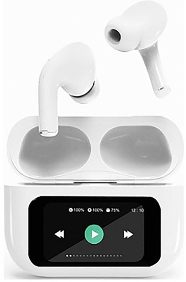 Gembird BT TWS In-Ear Headphones with LCD Display White - TWS-LCD-ANC-01-W - Headphones - 20 KHz