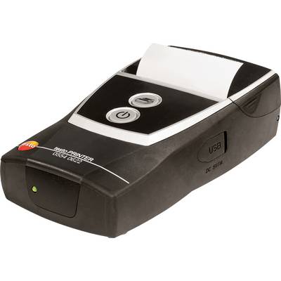 Tragbarer Thermodrucker mit zwei Tasten auf der Oberseite, einem Papierausgang und USB-Anschluss, geeignet für mobile Druckanwendungen.
