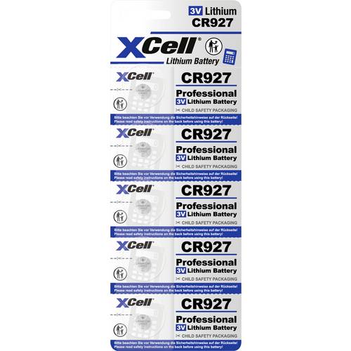 XCell Knopfzelle CR 927 3 V 5 St. 30 Lithium CR927-B5