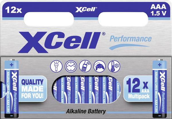 XCell  Micro (AAA)-Batterie Alkali-Mangan  1.5 V 12 St.
