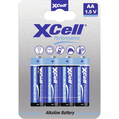 Thumbnail - XCell LR6HP Mignon (AA)-Batterie Alkali-Mangan 1.5 V 4 St.