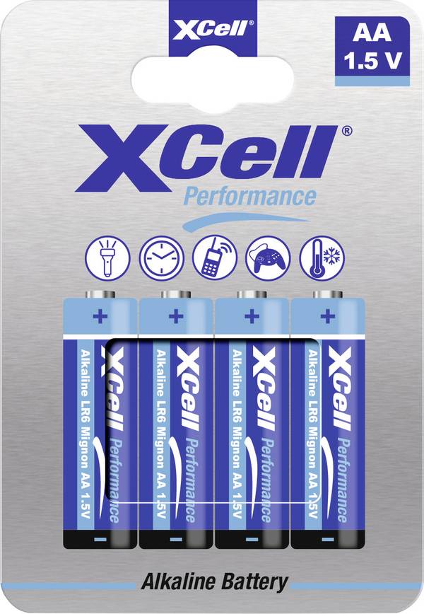 XCell LR6HP Mignon (AA)-Batterie Alkali-Mangan 1.5 V 4 St.
