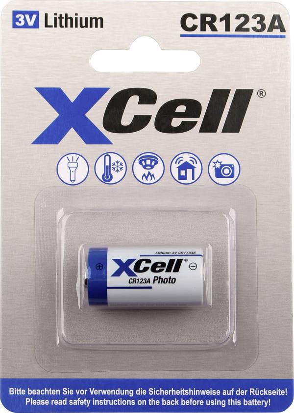 XCell  Spezial-Batterie CR123A  Lithium 3 V 1200 1 St.