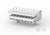 Ein zweireihiger, rechteckiger elektrischer Steckverbinder von TE Connectivity. Weiß, mit 12 Anschlussbuchsen.
