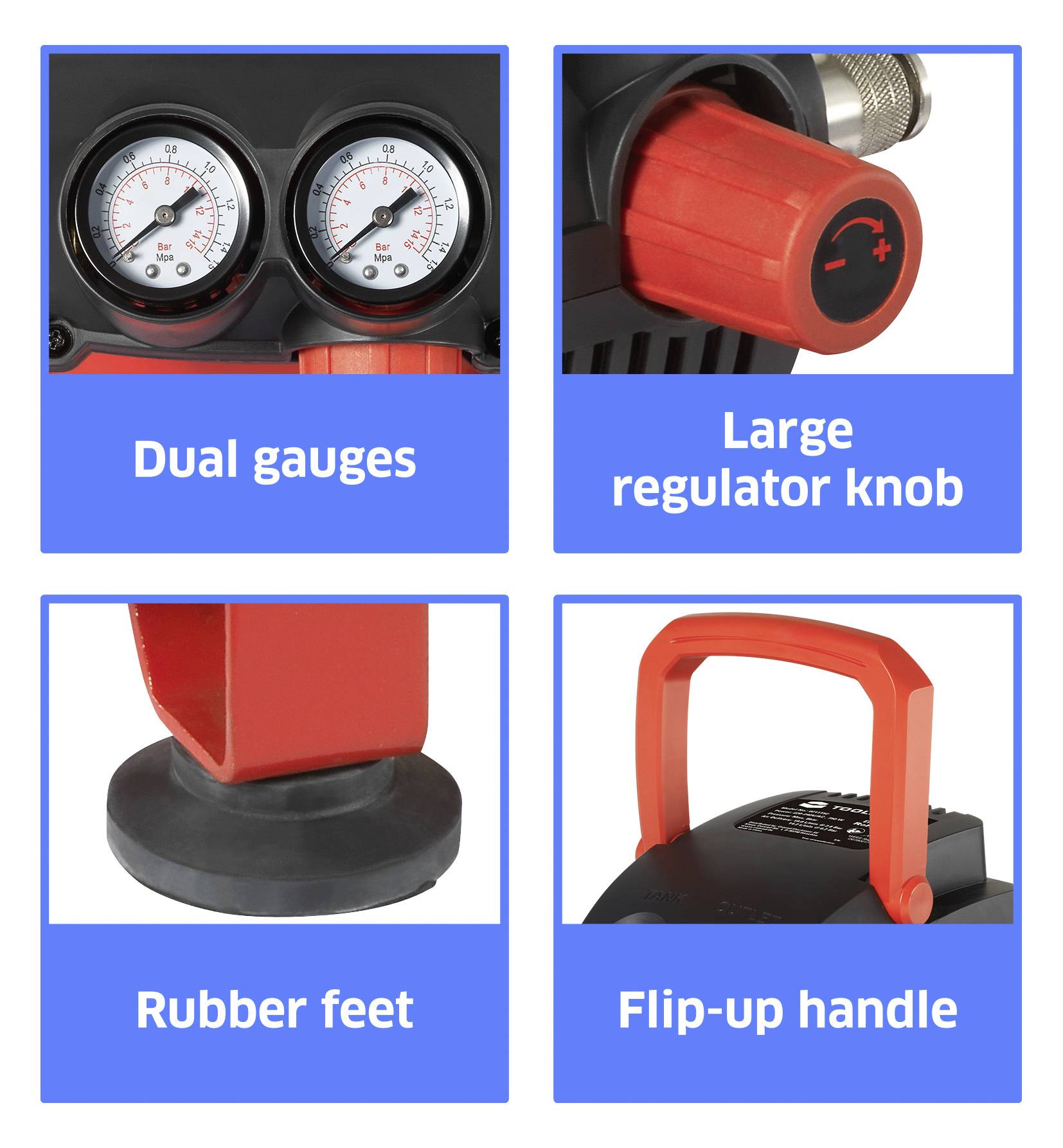 TOOLCRAFT Druckluft-Kompressor 11 l 8 bar-7