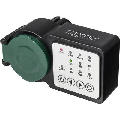 Sygonix SY-6786456 Countdown Timer analog Tagesprogramm 3680 W IP44 Dauerbetrieb, Countdown-Funktion, START/STOPP-Funkti-0