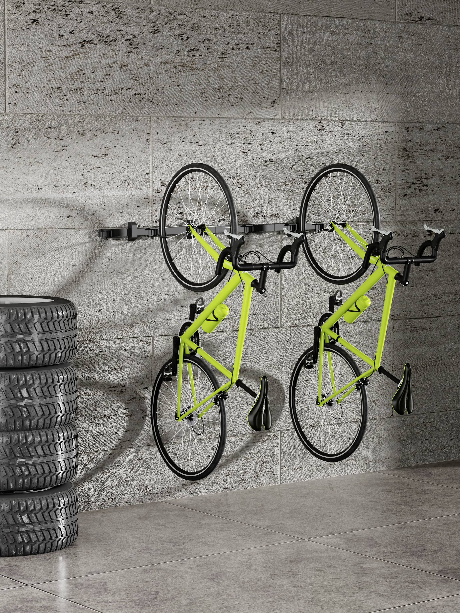 Elevar LBM09-06 Fahrradwandhalter Anzahl Einstellplätze=6 Stahl, Kunststoff Schwarz-5